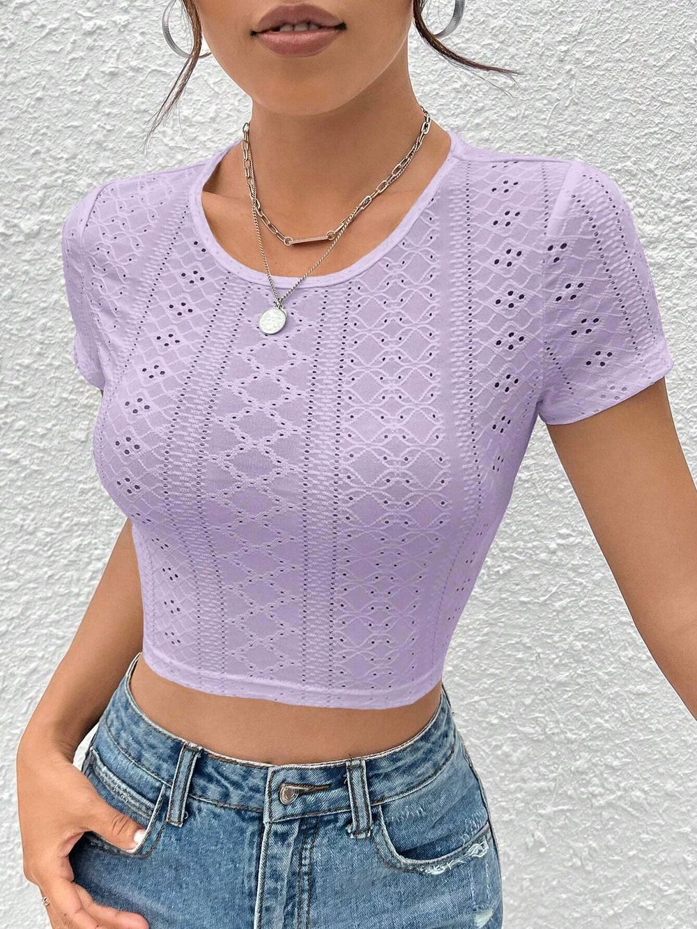 ZARA Spring Summer Solid Color Hollow Out Sexy Crop Knit Top